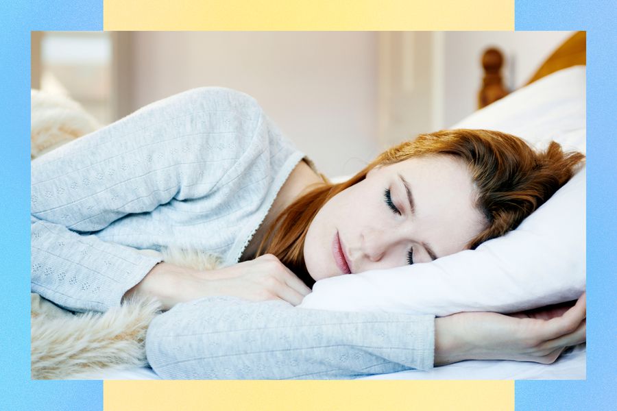 Woman Sleeping on Her Side on Pillow